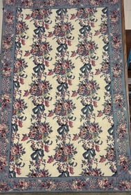 Floral Embroidered Tapestry