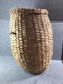 Large hand woven Wicker Basket