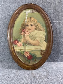 FA Davis Groceries Tin Advertising Tray