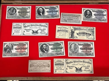 1893 World Columbian Exposition Tickets