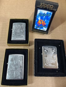 RR, Eagle and Advertising Zippo Lighters