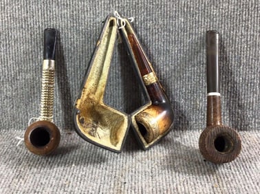 Genuine Wood & Amber WDC and Tobacco Pipes
