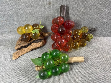 Mid Century Lucite Grapes