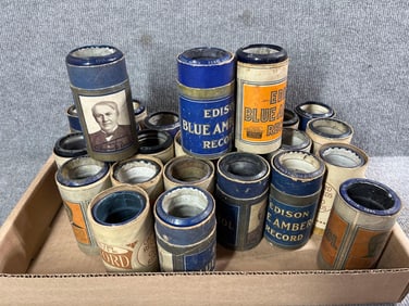 Edison Blue Amberol Cylinder Records