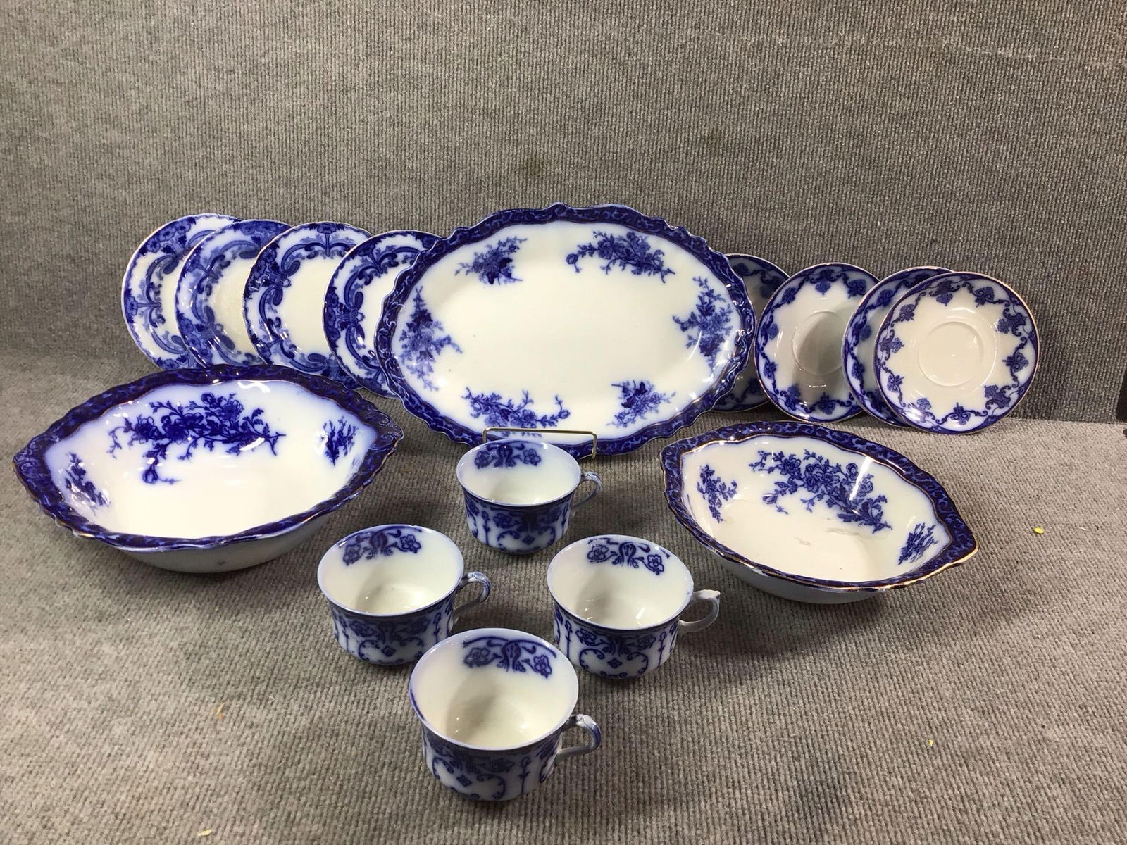 Stanley Pottery & Burgess & Leigh Flow Blue Dishes (1 of 10)