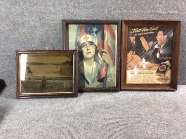 Lucky Strike, War Nurse and Framed Niagara Falls Picture