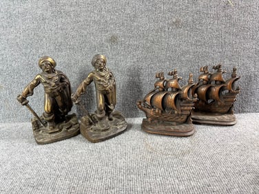 Pirate and Ship Bookends
