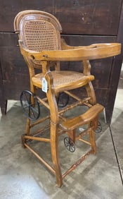Convertible Wicker High Chair/ Stroller