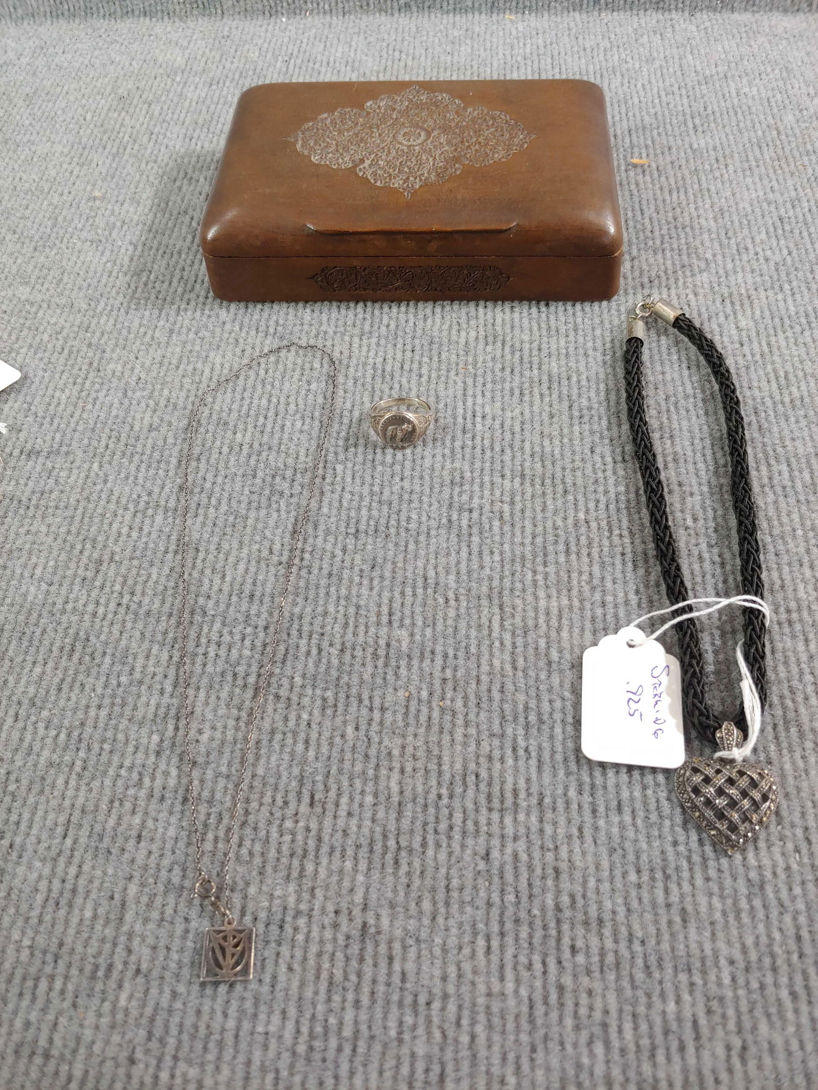 Sterling Necklaces, Ring, and card box (1 of 10)