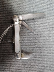 Krusius Bros German Mother of Pearl Pocket Knife