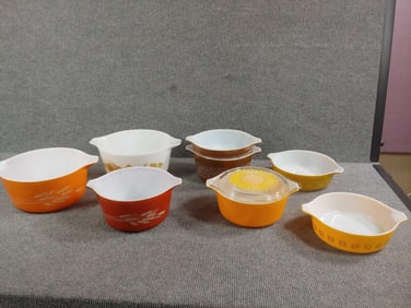 Crazy Daisy, Woodland, Autumn Harvest, Square Flowers, and Other Pyrex