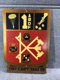 Airborne Defense Force Wooden Plaque