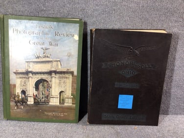 WW1 US Stark Co Honor roll & Photo book and The Great War Book