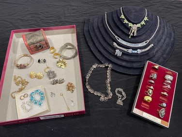 Rhinestone Jewelry, Rings, and Bracelets