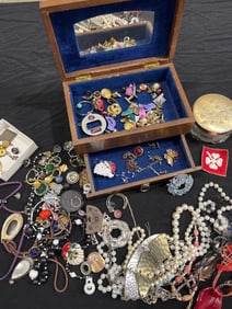 Jewelry Chest, Cufflinks, and Costume Jewelry