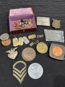 Buckles and Military Memory box
