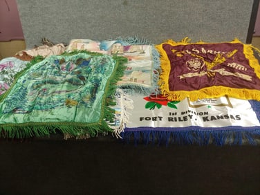 Great Lakes, Niagara Falls, FT Riley, UD Conservation, Army and Other Souvenir Shams