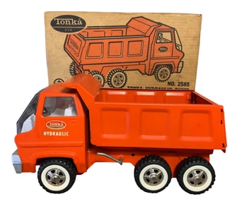 Super Clean Vintage 1970s TONKA Hydraulic Dump Truck No. 2585 with Original Box