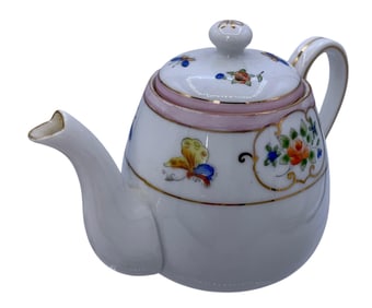 Fine 16 pc Vintage Child Size Hand Painted NIPPON Butterly & Flower Porcelain Afternoon Tea Set