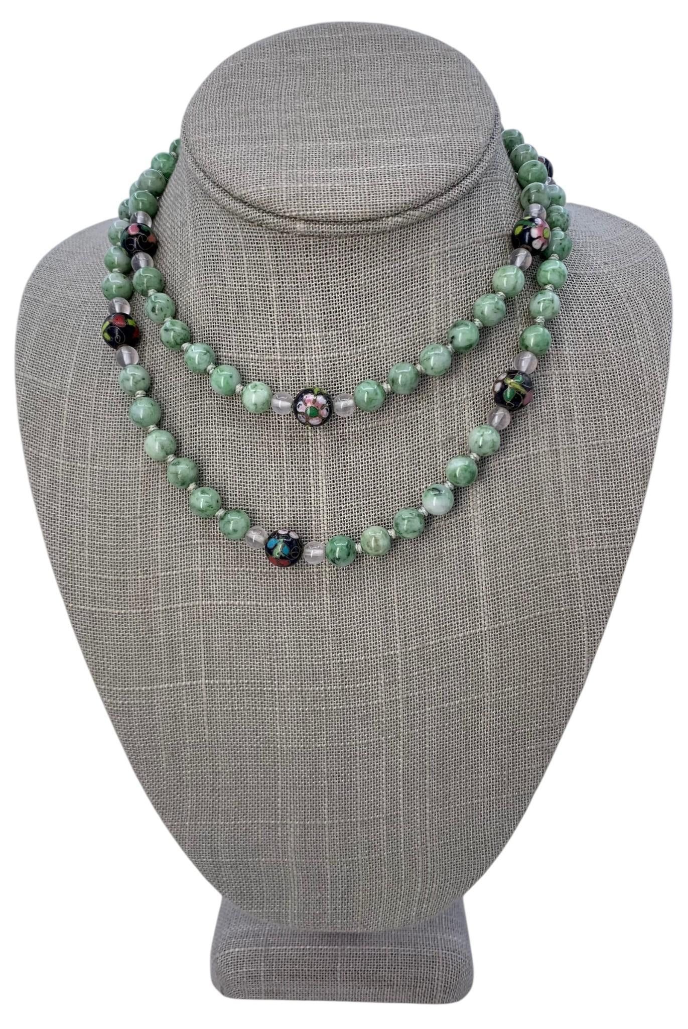 10 pc Vintage Cloisonne Enamel Jewelry Necklace & Earrings Collection (1 of 17)