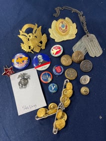 US and Russian Military Pins and Badges