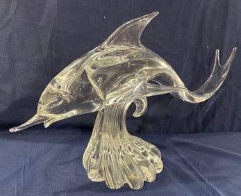 Incredible Art Glass Murano Fish Sculpture
