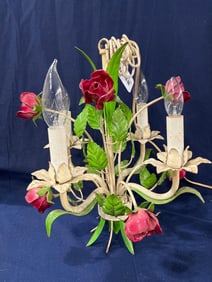 Mid Century Italian Rose Chandelier