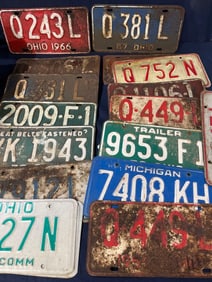 1957-1988 License Plates