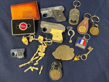 15 Pc Weaponry, Lighters, Uniques, and Buckles