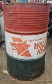 Wolf's Head Motor oil 50 gal drum/ barrel