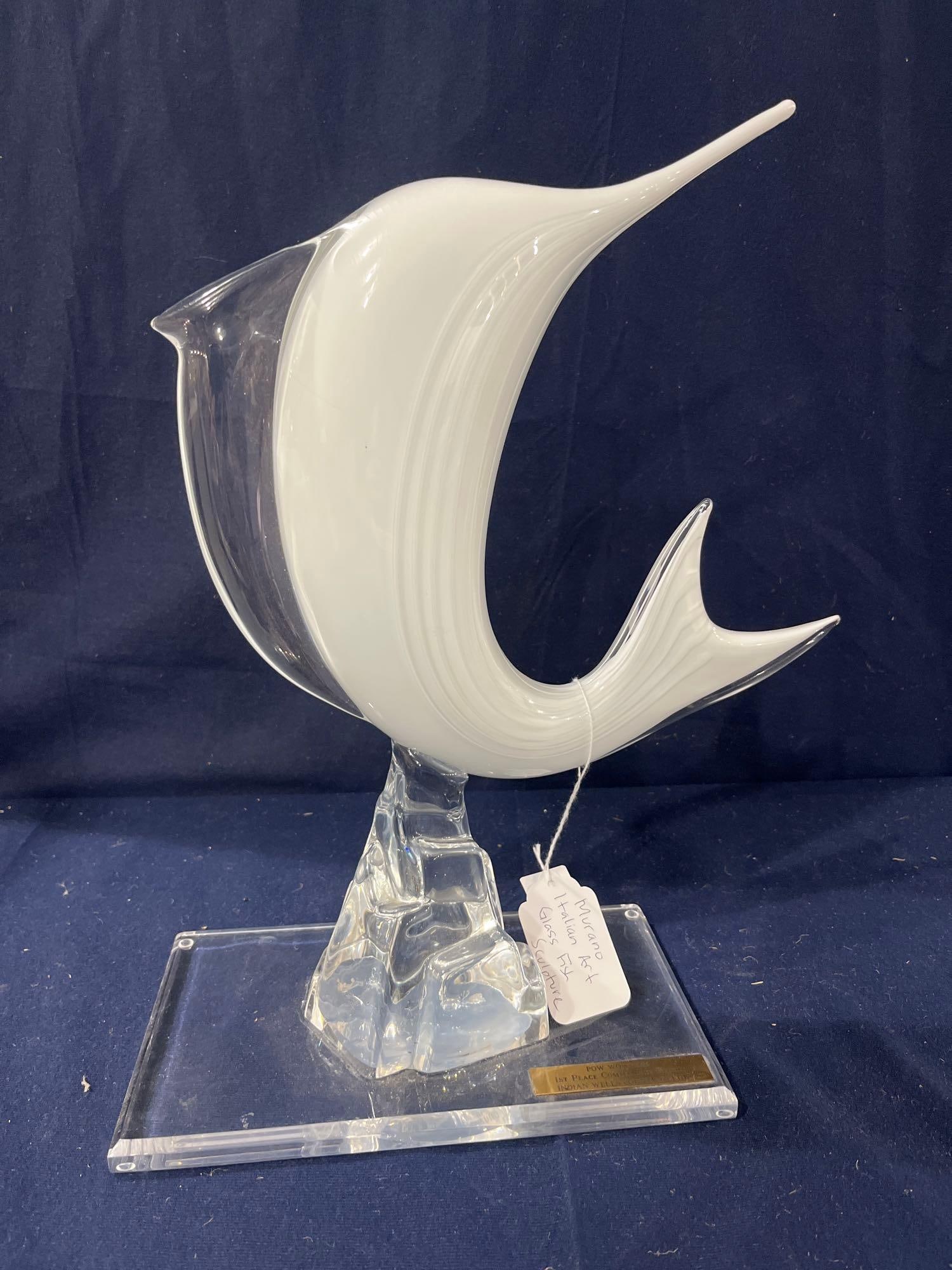 Murano Glass Italian Art Glass Fish: .