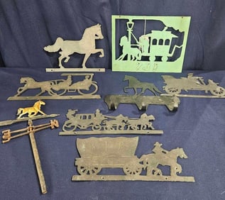 8 PC Wild West Openwork Cast Iron