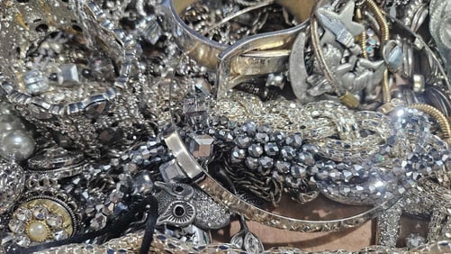 Silver & Rhinestone Costume Jewelry
