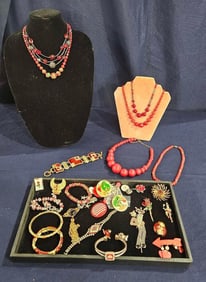 Scarlet Red Costume Jewelry