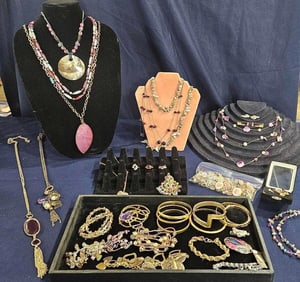 Lavender Brooches, Necklaces and Quality Jewelry Collection