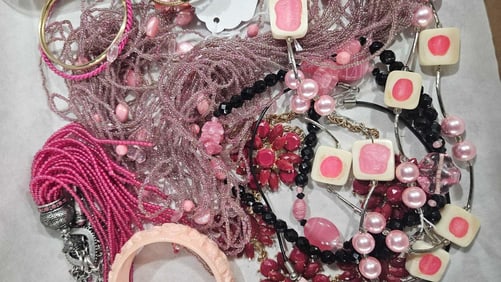 50 PC Pink Ladies Jewelry