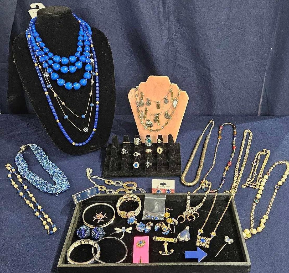 Cobalt Blue Necklaces, Pendants, Bracelets, and other Great Jewelry (1 of 14)
