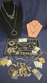 Great Rhinestone Jewelry Lot