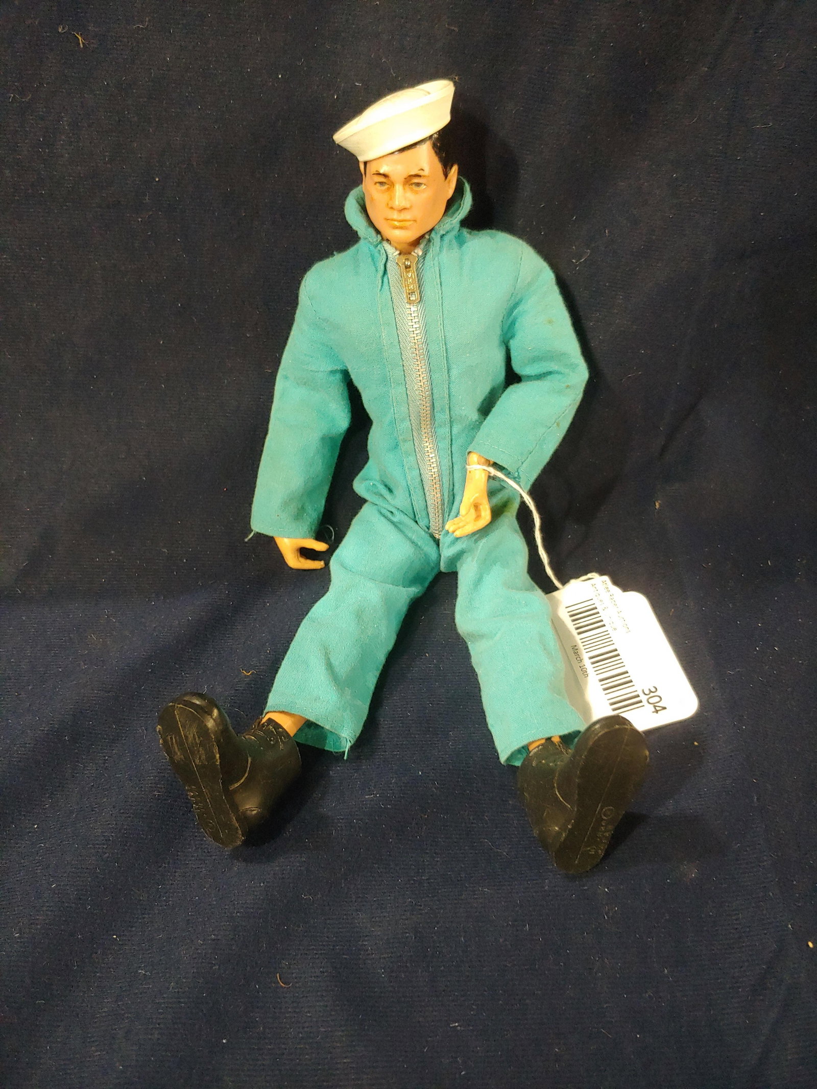 1964 GI Joe Action Figure in Jumpsuit: 12 inches tall