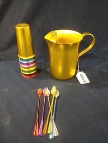 Colorful Retro Aluminium Drink Set