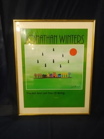 Jonathan Winters Framed Litho