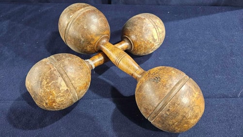 Pair of Antique Exercise Dumbells