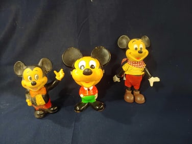 Lot of Vintage Mickey Mouse Dolls