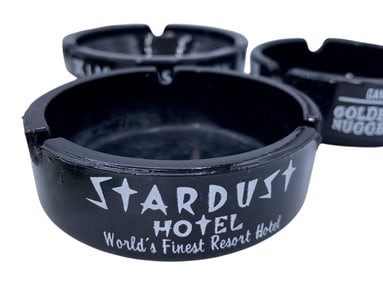 13 pc Mid Century Las Vegas Casino Ashtray Collection: Stardust, Golden Gate, Tropicana, Harrahs