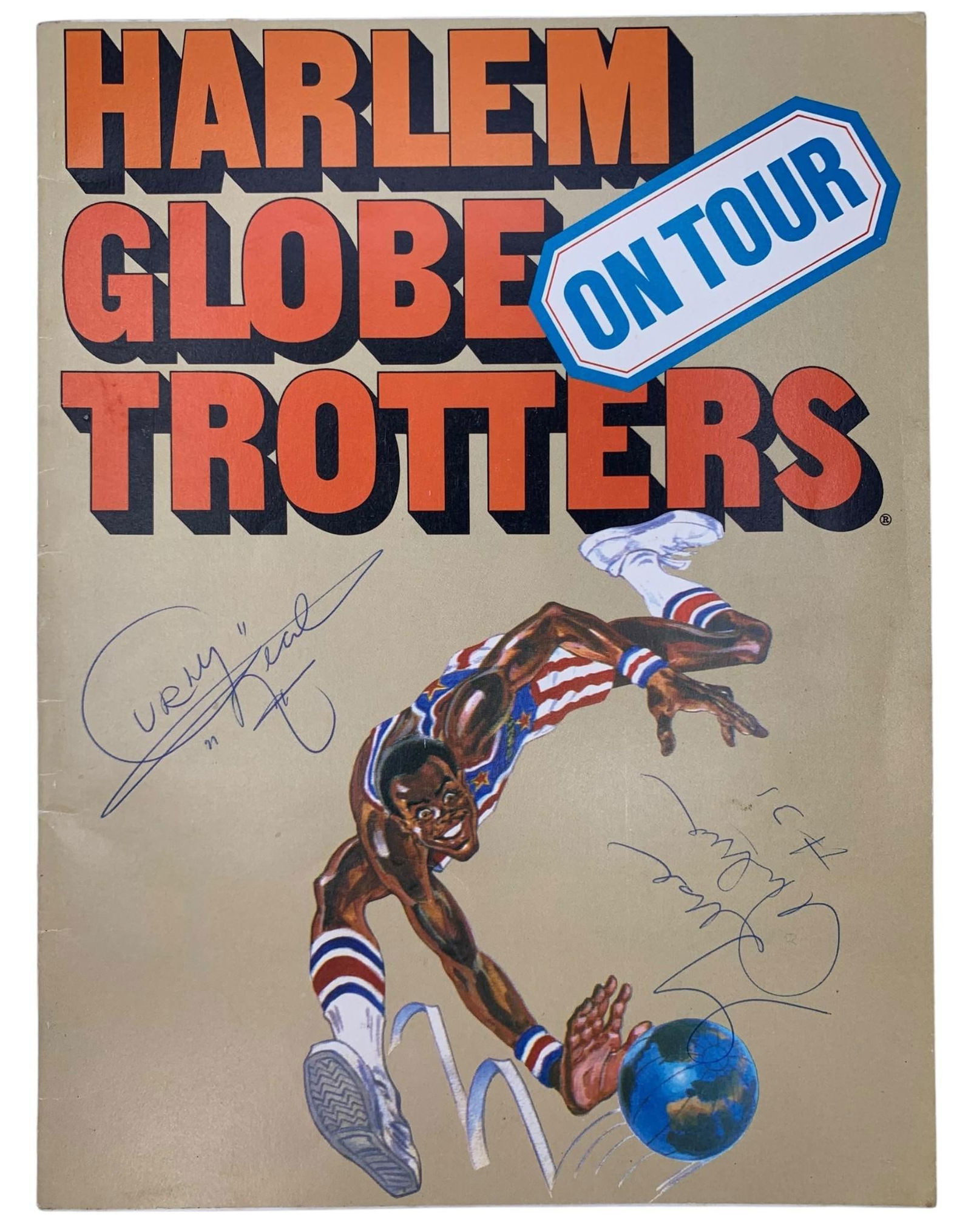 Autographed 1978 Harlem Globe Trotters On Tour Basketball Show Program (1 of 9)