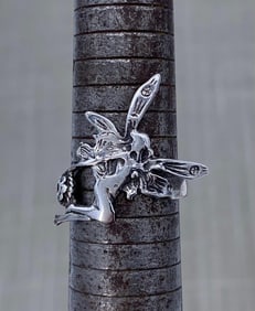 Magical Sterling Silver Fairy, Faerie, Woodland Sprite 925 Ring