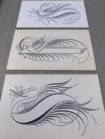 Antique New Old Stock The Zaner-Bloser Co. Columbus Ohio Bird Design Calling Card Sets