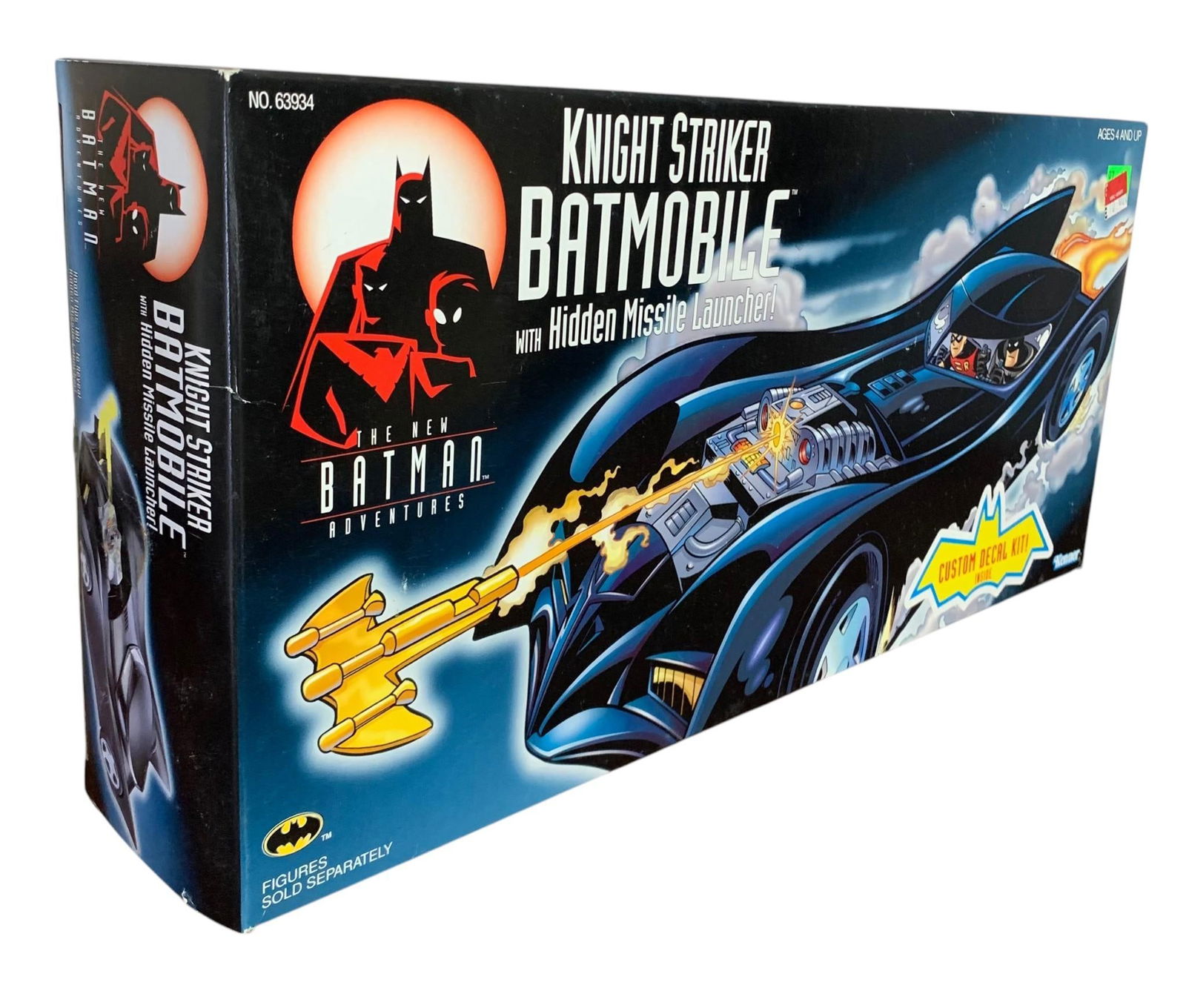 NOS 1998 HASBRO Knight Striker Batmobile with Hidden Missile Launcher, IN BOX (1 of 5)