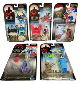 5 NOS 1997-1998 KENNER Hasbro BATMAN Action Figures in Factory Packaging