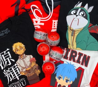 \Mizunyoro Anime Hoodie Sweatshirt, T-Shirts & Unopened Nintendo Gamer Mystery Balls